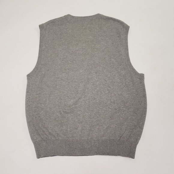 Greg Norman Golf Sweater Vest Men's Size Large Sleeveless Grey Preppy Career - Picture 16 of 16